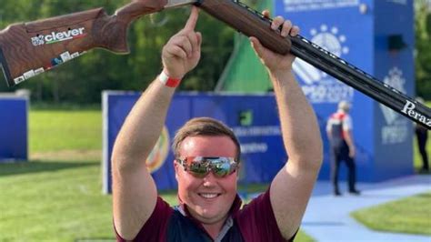 Matthew Coward Holley British Trap Shooter Wins Gold At European