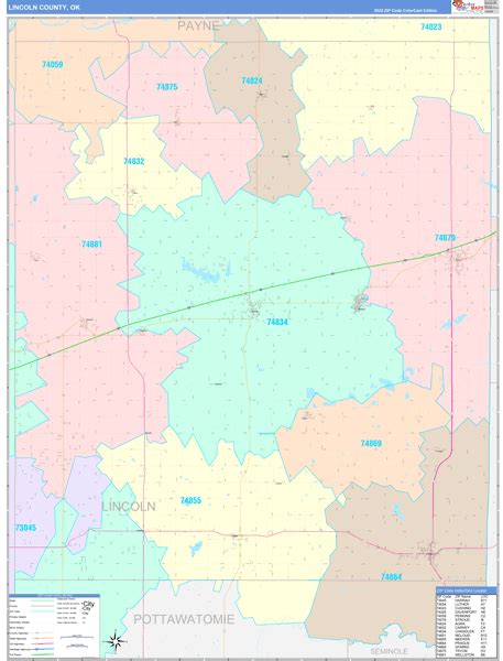 Maps Of Lincoln County Oklahoma