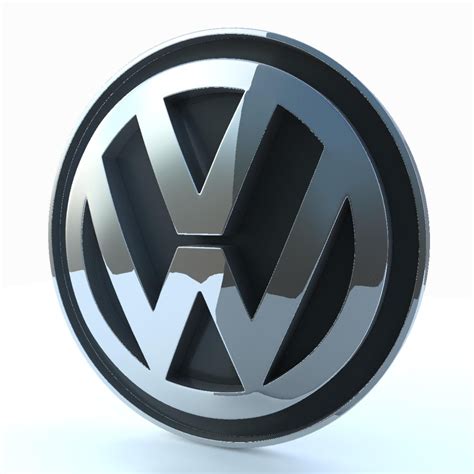 Volkswagen Logo 3d Model In Parts Of Auto 3dexport