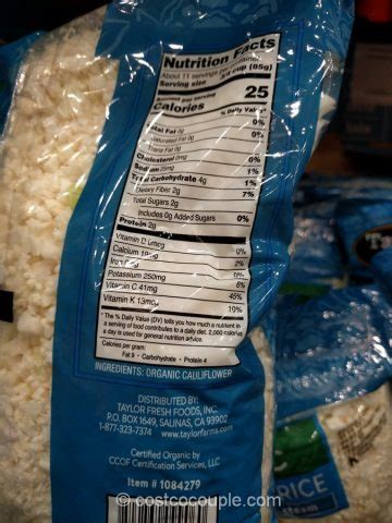 This is an exception to costco's return policy. Taylor Farms Organic Cauliflower Rice
