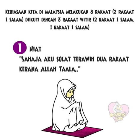 Lantas bagaimana tata cara sholat tarawih di rumah beserta bacaannya? Panduan Solat Sunat Terawih Sendirian Bagi Ibu-ibu Di ...