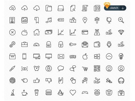 i realized we didn't have a good resource for. 100 beautiful FREE icons Sketch freebie - Download free ...