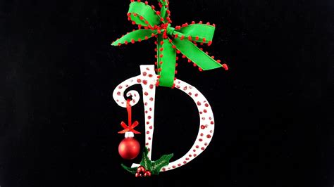 Diy Initial Ornaments Personalized Decorative Letters Ornament Shop