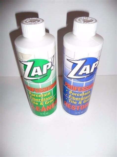 Zap Professional Porcelain Fiberglass Tile And Grout Cleaner And