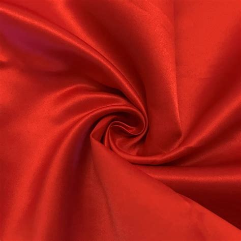 Red Matte Satin Peau De Soie Duchess Fabric Bridesmaid Dress 58 60
