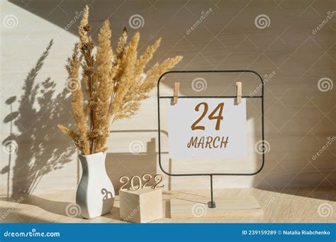 March 24 24th Day Of Month Calendar Date Stock Image Image Of Diary