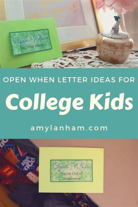 Open When Letter Ideas For College Kids Diy With Amy