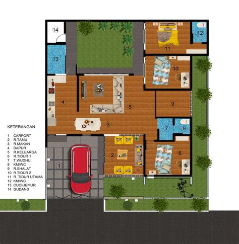 Desain rumah minimalis sederhana 6x10 meter yang di desain oleh mzu official terdiri dari: Photo Denah-K-House K-HOUSE - Yogyakarta 3 desain arsitek ...
