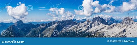 Panoramic View Of The Julian Alps Stock Image Image Of Rock Alps