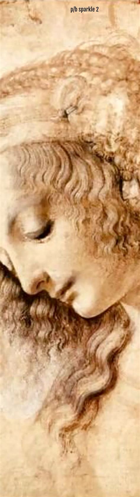 Leonardo Da Vinci 1452 1519 Study For The Face Of The Virgin Mary Of