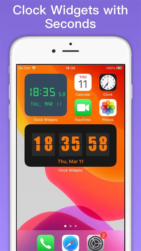 Clock Widgets With Seconds For Iphone Download