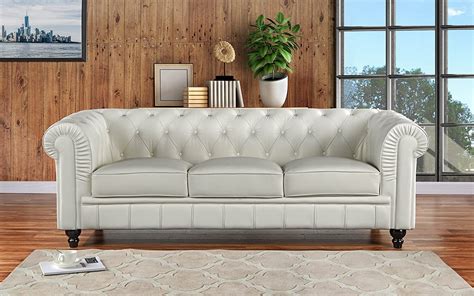 Leather Luxury Chesterfield Sofa Designs Furniture Classic Sofas Large