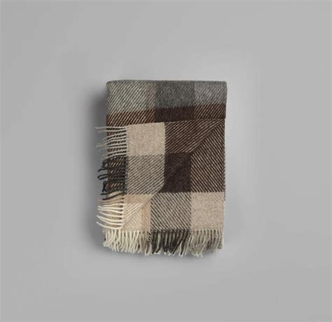 Røros Tweed Myrull Pledd Beige Bestillingsvare Norway Designs