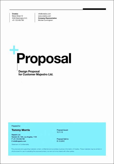 Proposal Letter Template Word