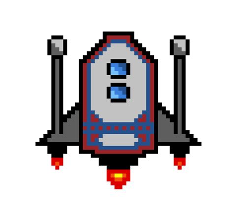 Pixel Spaceship Pixel Art Spaceship Free Transparent Png Clipart Images