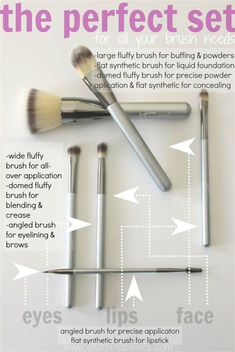Blushing Basics It Cosmetics Makeup Brush Set Beauty Make Up Diy