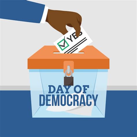 Celebración del día internacional de la democracia Vector Gratis