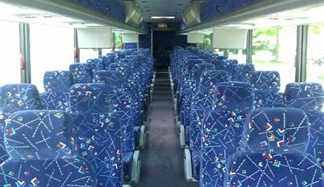 what does the inside of a charter bus look like