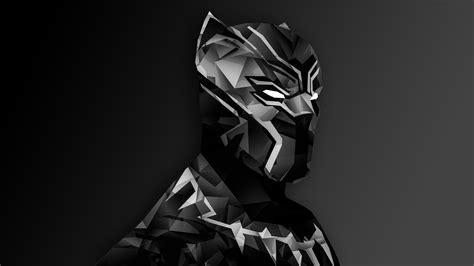Black Panther Captain America Civil War Low Poly Digital Art