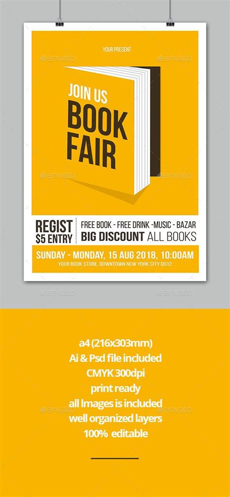 Book Fair Flyer Template Psd Ai Illustrator Download