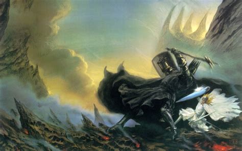 Artwork J R R Tolkien Mythology The Silmarillion Morgoth Fingolfin
