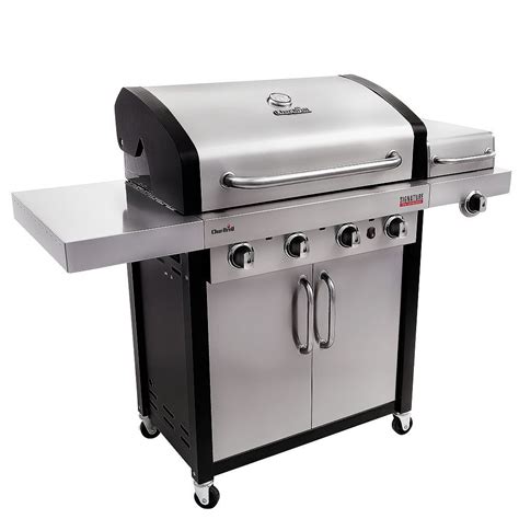 Char Broil Signature Tru Infrared 4 Burner Gas Grill In Stainless Steel