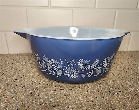 Vintage Pyrex Colonial Mist Mixing Nesting Bowls New In Etsy