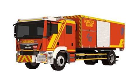 Paper Model Fire Truck Free And Printable For Kids And Adults