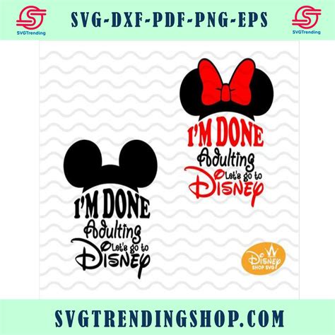 Digital Svg Im Done Disneybound Disney Trips Free Svg Adulting