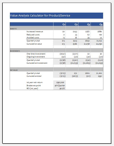 Business Valuation Template For Excel Microsoft Excel Templates