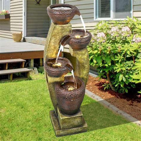 Garden Mile Stone Effect Water Feature Fountain For