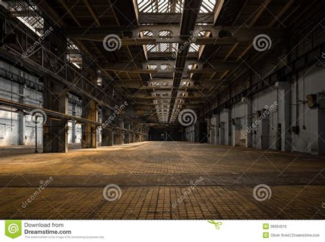 Large Industrial Hall Of A Repair Station Stock Image Image Of