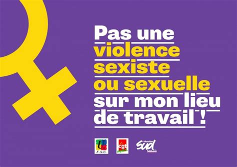 Violences Sexuelles Et Sexistes Harcèlement Sexuel Au Travail L