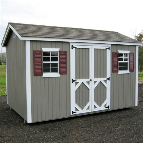 Little Cottage Classic Wood Workshop Panelized Storage Shed With
