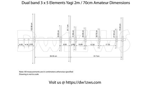 Build The 3 X 5 Elements 2m70cm Dualband Yagi Dw1zws Panda Antenna