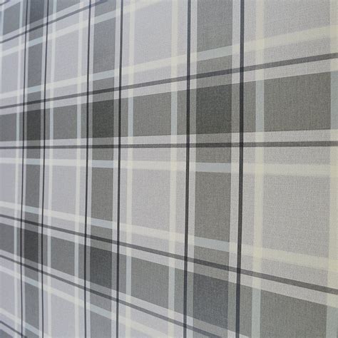 Tartan Wallpaper In Soft Grey And Charcoal Tartan Wallpaper Wallpaper