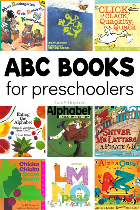 Alphabet Books For Preschoolers To Enjoy As They Learn Letters Fun A Day