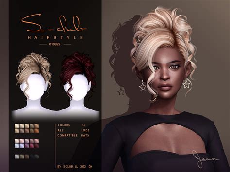 The Sims Resource Curly Updo Hairstylejoan Sims Sims Hair Sims 4
