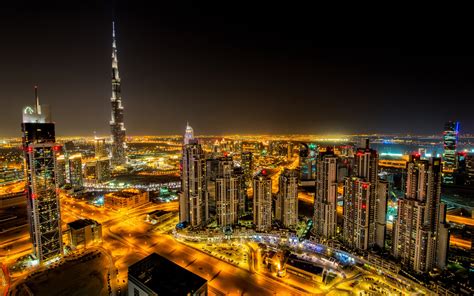 Dubai A City Of Heavenly Lights Full Hd Wallpaper And Background Image
