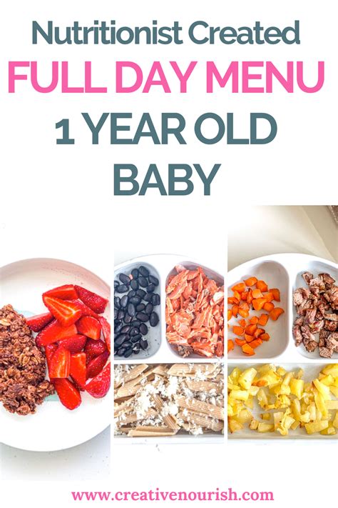 1 Year Old Meal Plan Nutritionist Approved Creative Nourish