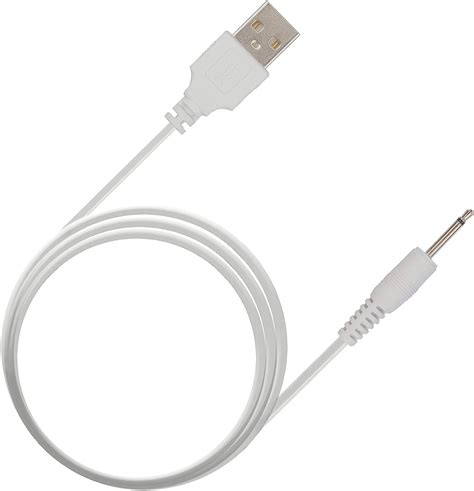 Replacement Dc Charging Cable Usb Charger Cord 25mm White Fast