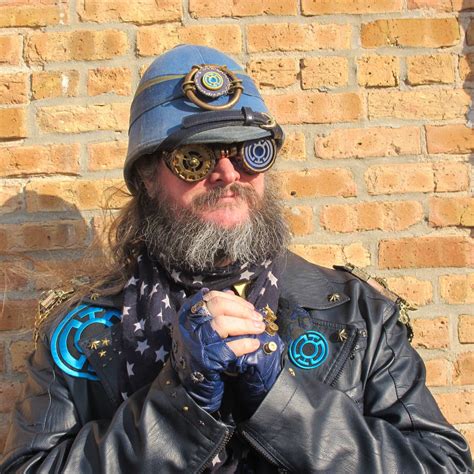 Steampunk Blue Lantern Leather Jacket 8 By Windthin On Deviantart