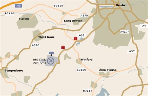 Bristol Airport Map