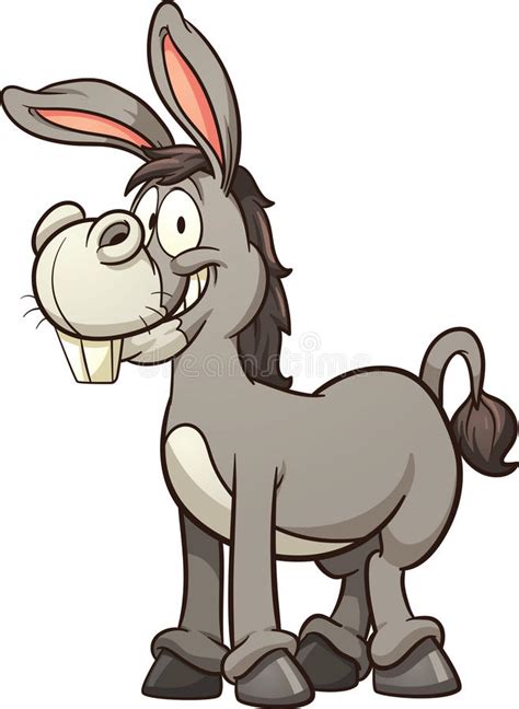 Cartoon Donkey Stock Vector Illustration Of Standing