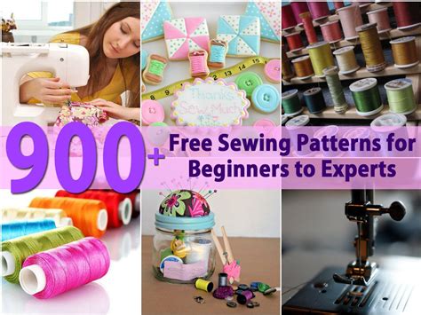 900+ Free Sewing Patterns for Beginners to Experts - DIY & Crafts