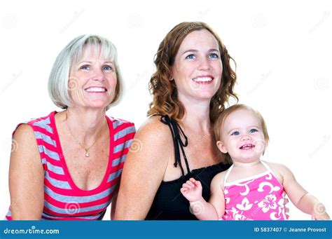 Three Generations Of Women Stock Image Image Of Hair 5837407