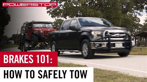 Towing Safety And Tips Load Weight And Equipment Powerstop Youtube