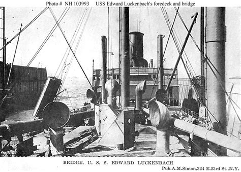 Usn Ships Uss Edward Luckenbach Id 1662 On Board And Close Up Views