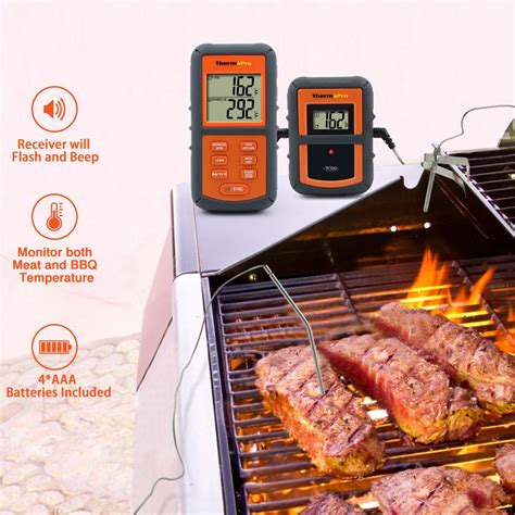 Thermopro Tp08 Wireless Remote Digital Kitchen Cooking Meat Thermometer