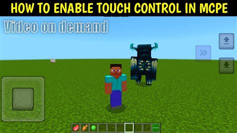 How To Enable Touch Control In Mcpe Minecraft New Touch Control